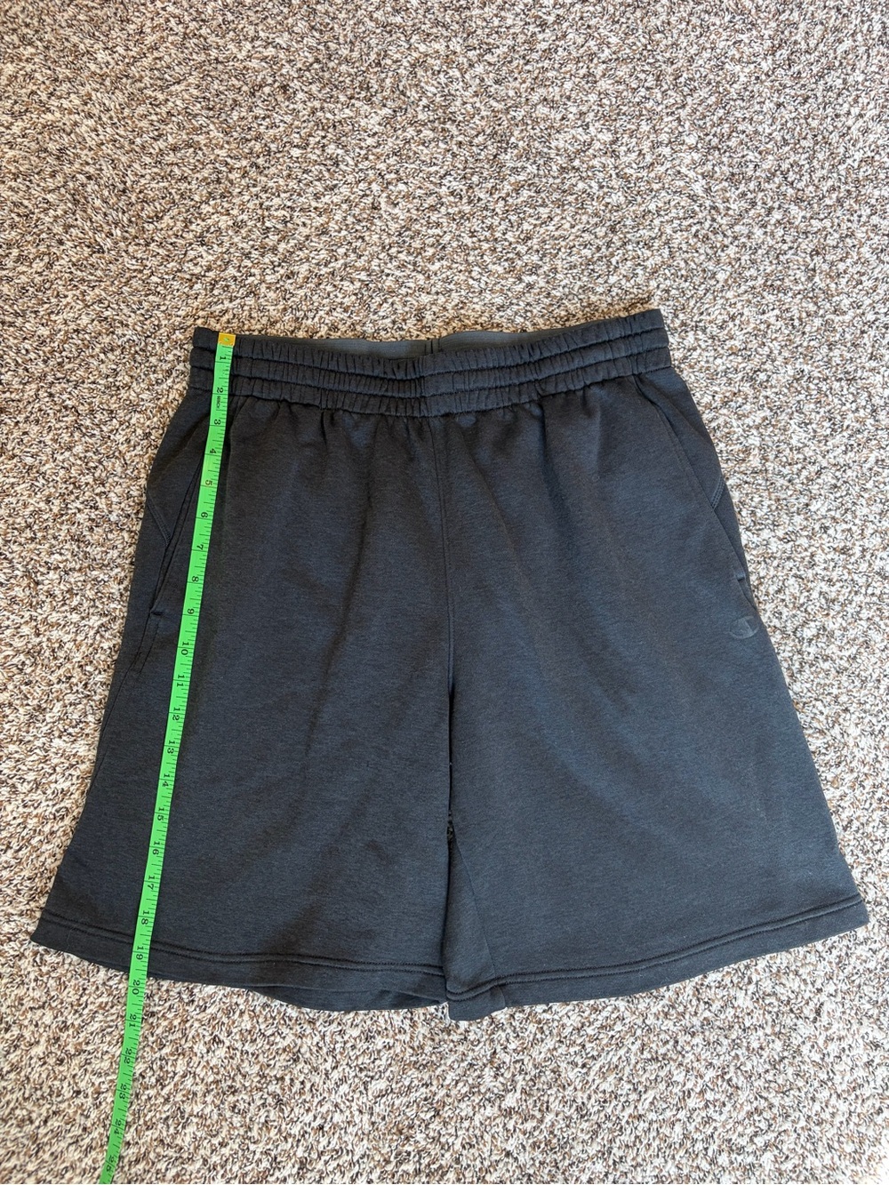 Dark Grey Champion Sweat Shorts - Men's Black Athletic Shorts with Elastic Waist
